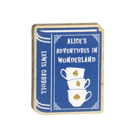 Alice in Wonderland Wooden Badge