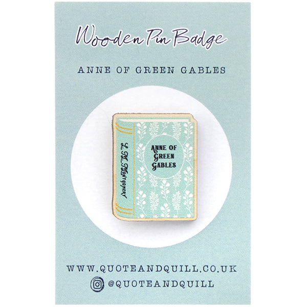 Anne of Green Gables Wooden Brooch