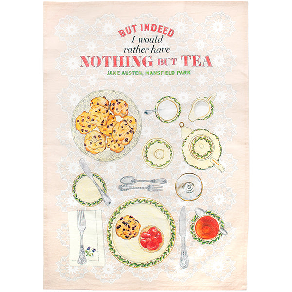 Jane Austen Regency Tea Towel