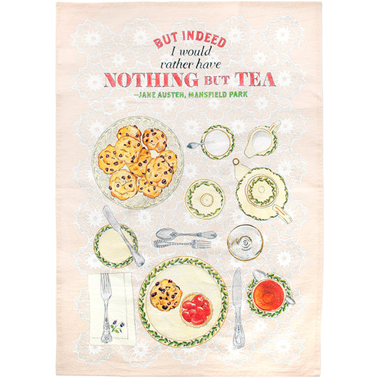 Jane Austen Regency Tea Towel