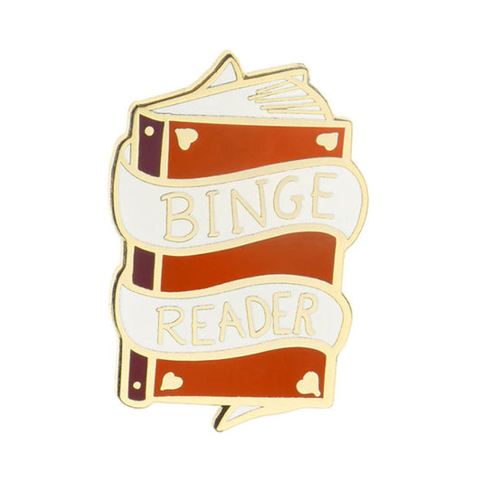 Binge Reader Lapel Pin