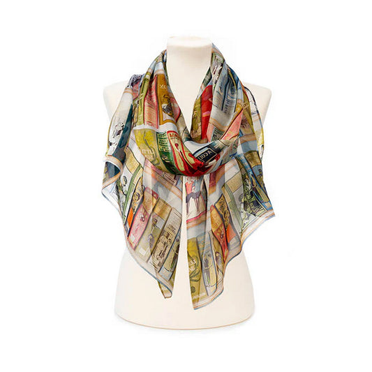 Bodleian Bookshelf Silk Scarf