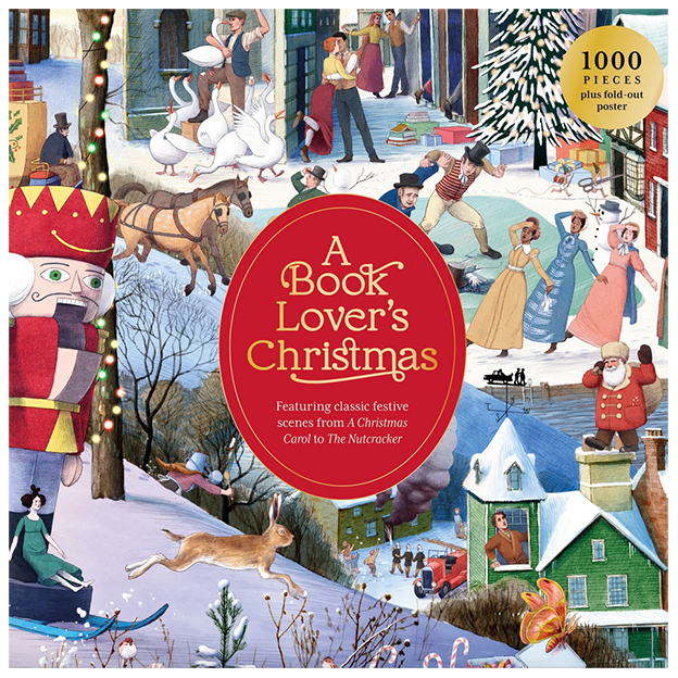 A Book Lover's Christmas 1000-piece Jigsaw Puzzle