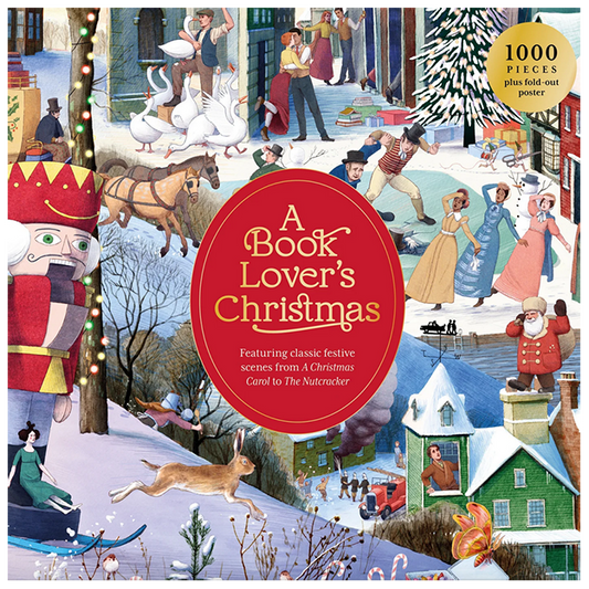 A Book Lover's Christmas 1000-piece Jigsaw Puzzle