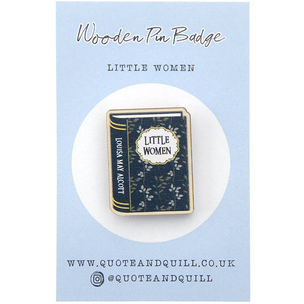 Little Women Wooden Brooch