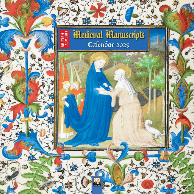 British Library Illuminated Manuscripts Wall Calendar 2025