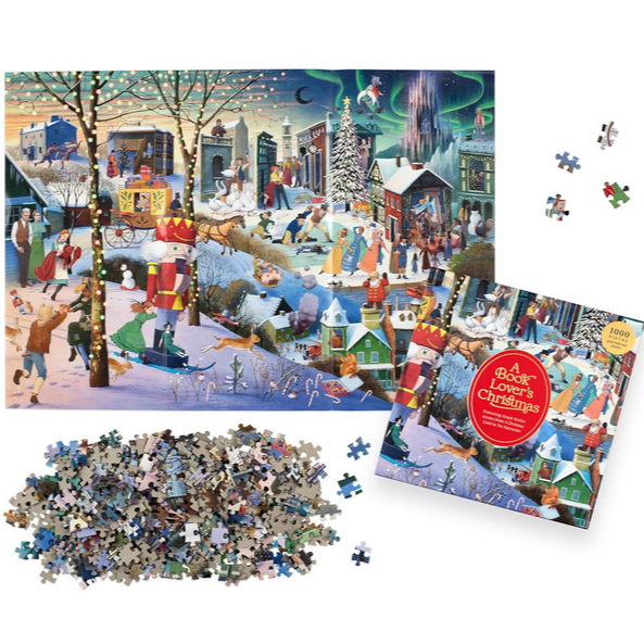 A Book Lover's Christmas 1000-piece Jigsaw Puzzle