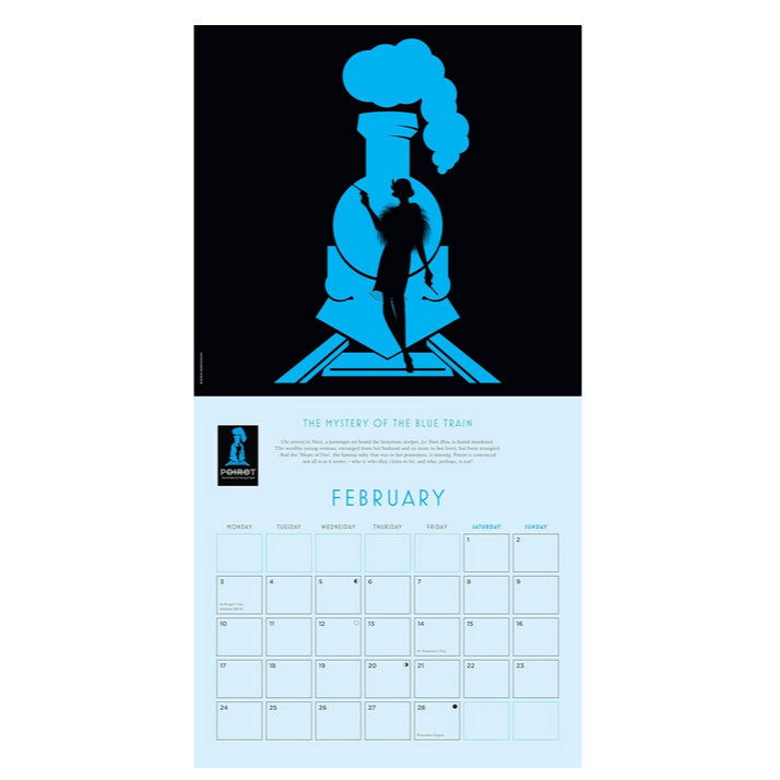 Agatha Christie Poirot 2025 Calendar The Literary Gift Company