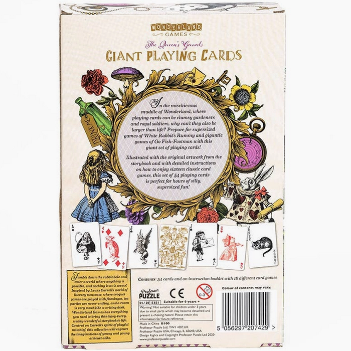 Alice in Wonderland Giant Playing Cards