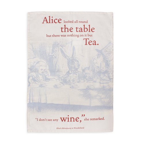 Alice in Wonderland Tea Towel