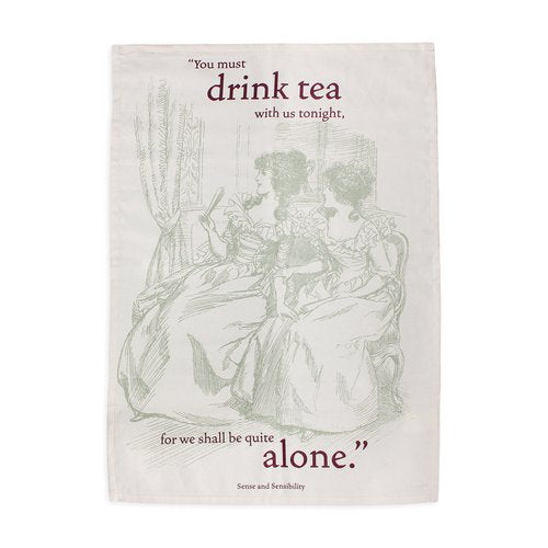 Sense and Sensibility Jane Austen Tea Towel