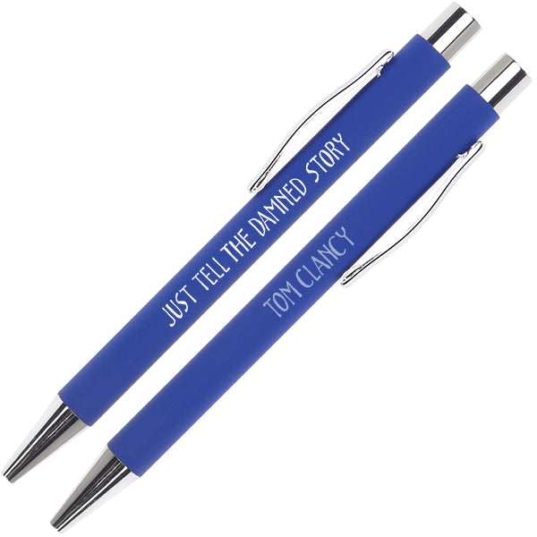 Tom Clancy Writerly Quote Pen