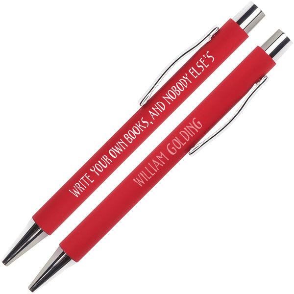 William Golding Writerly Quote Pen